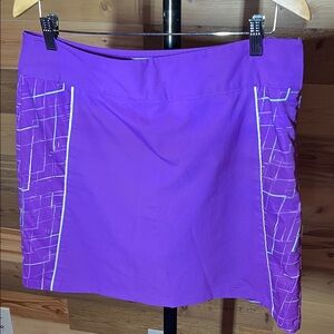 Adidas Climacool Vibrant Purple Golf Mini Skirt with Geometric Accents